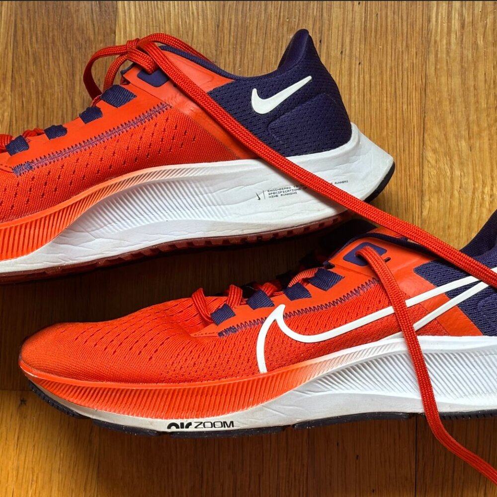 Nike Air Zoom Pegasus Clemson Women's Size 7.5, Purple Orange White